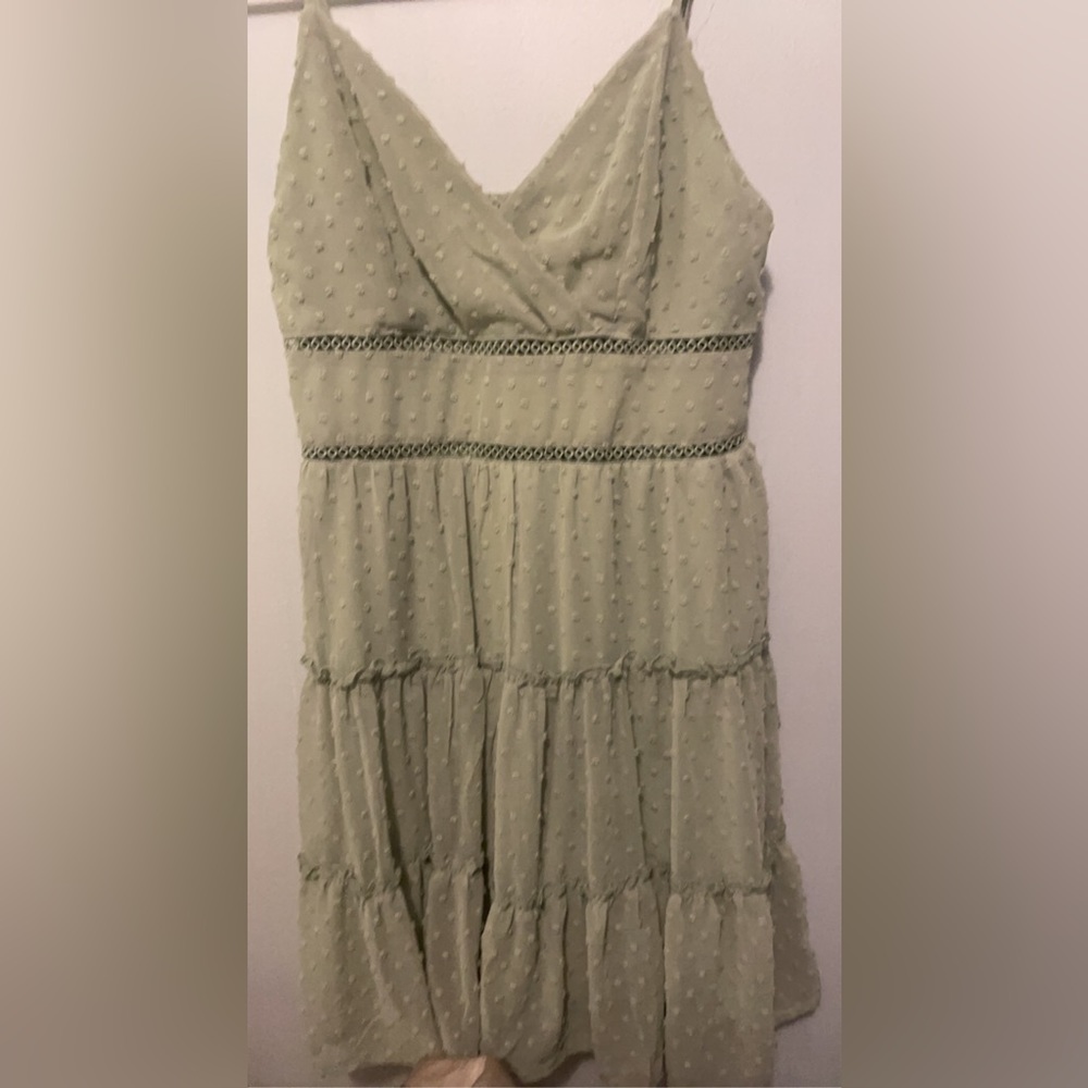Altard State Size Medium Mint /Seafoam Green Dress with Details on Top